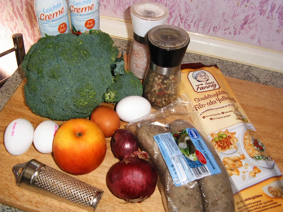 Leberwurst-Apfel-Quiche - Rezept - Bild Nr. 1092