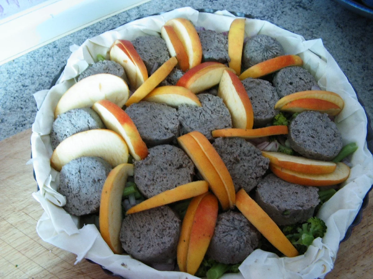 Leberwurst-Apfel-Quiche - Rezept - Bild Nr. 1097