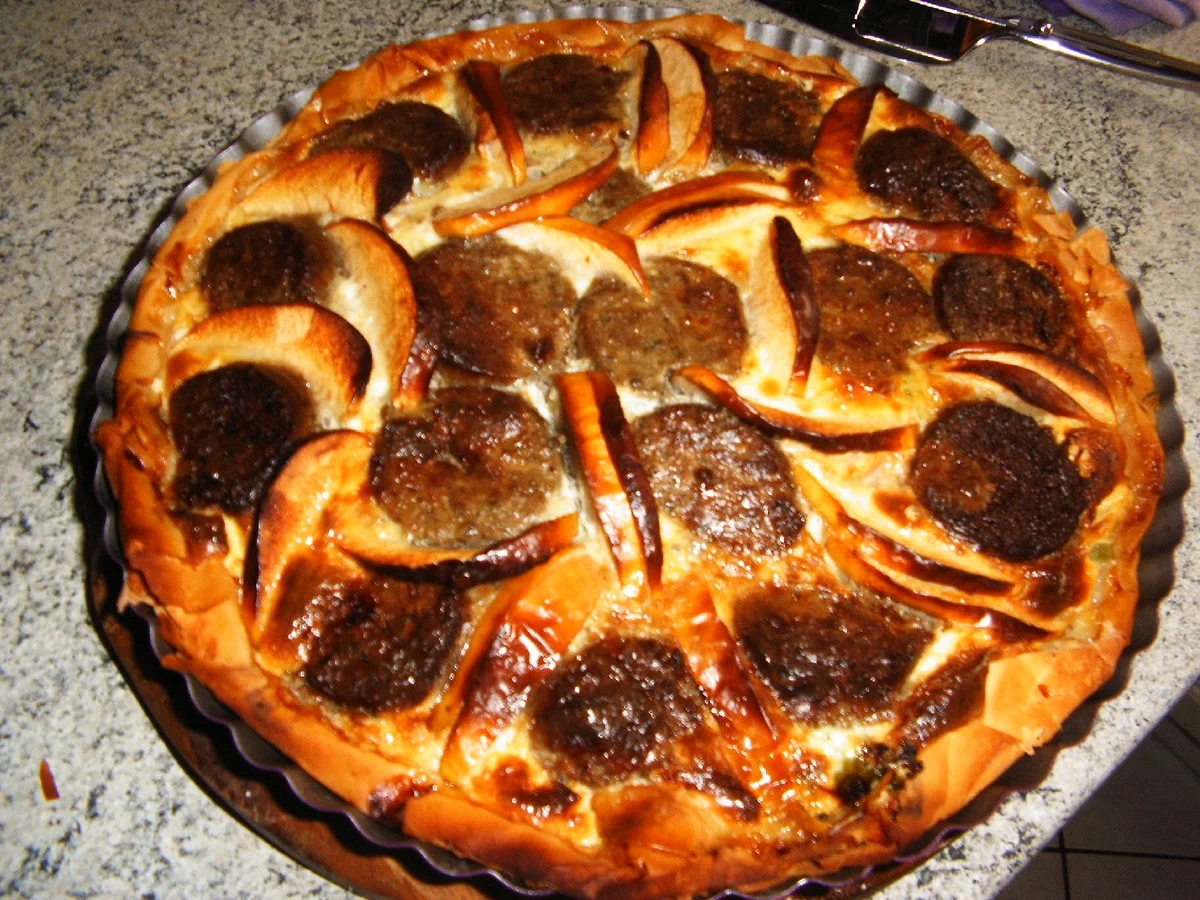 Leberwurst-Apfel-Quiche - Rezept - Bild Nr. 1100