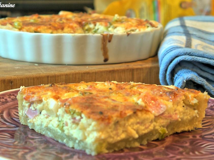 Frühlingszwiebel-Käse-Quiche - Rezept - kochbar.de