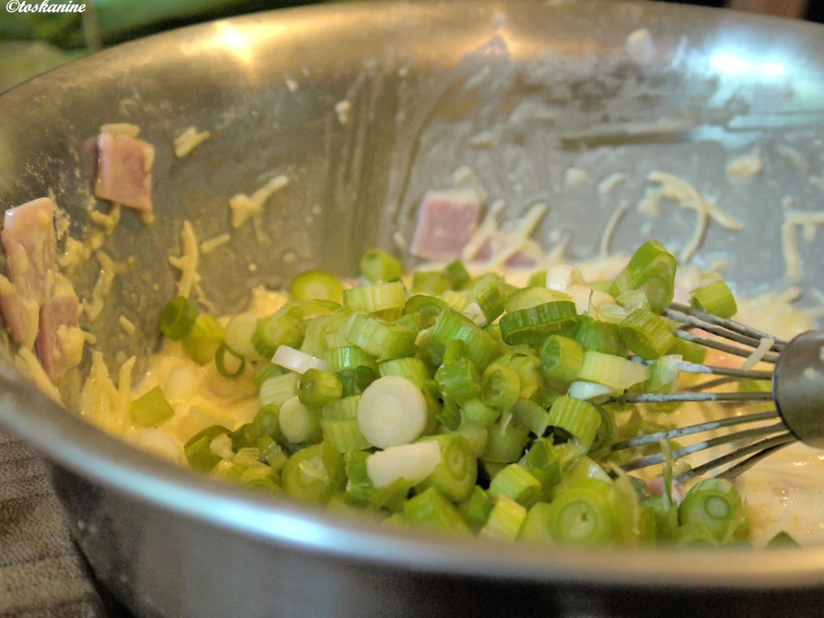 Rezept: Frühlingszwiebel-Käse-Quiche Bild Nr. 1101 Frühlingszwiebel-Käse-Quiche - Rezept - Bild Nr. 1101