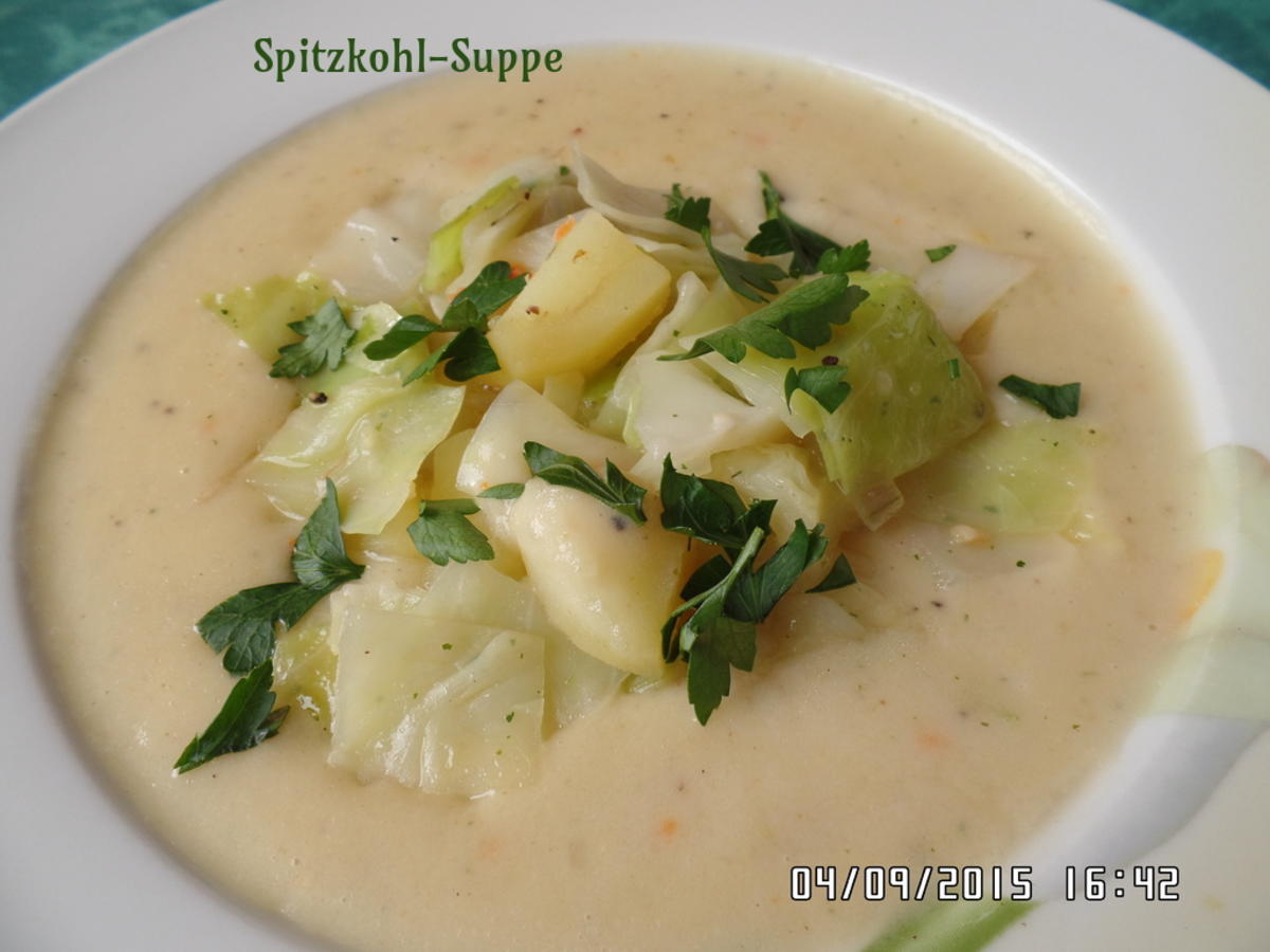 Spitzkohl-Suppe - Rezept mit Bild - kochbar.de