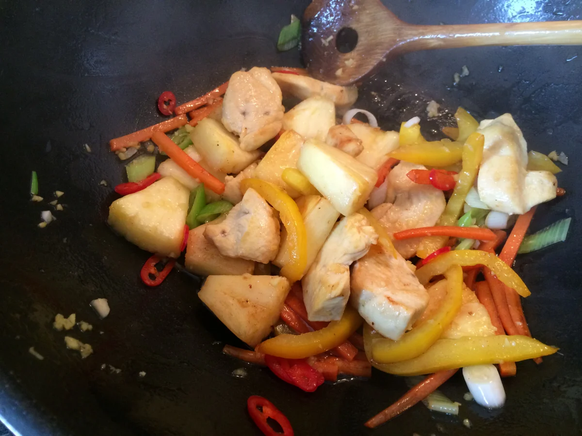 Rezept: Hähnchenbrust süß-sauer und ein bisschen scharf... Bild Nr. 1105 Hähnchenbrust süß-sauer und ein bisschen scharf... - Rezept - Bild Nr. 1105