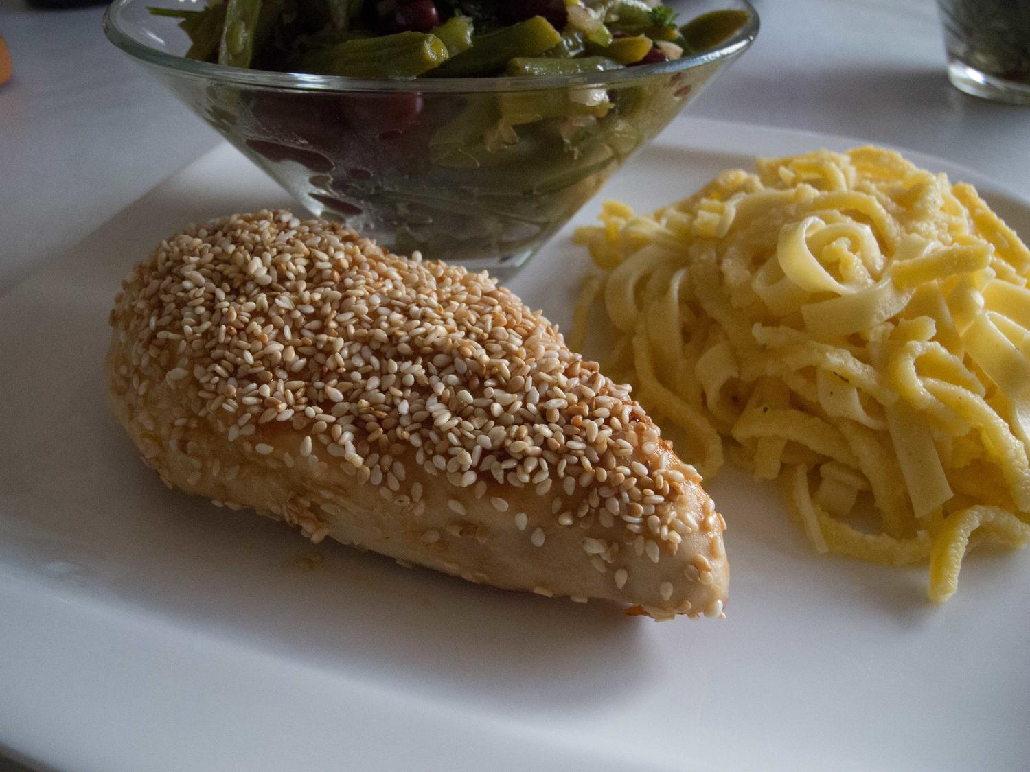 Sesam-Hähnchenbrustfilet - Rezept mit Bild - kochbar.de