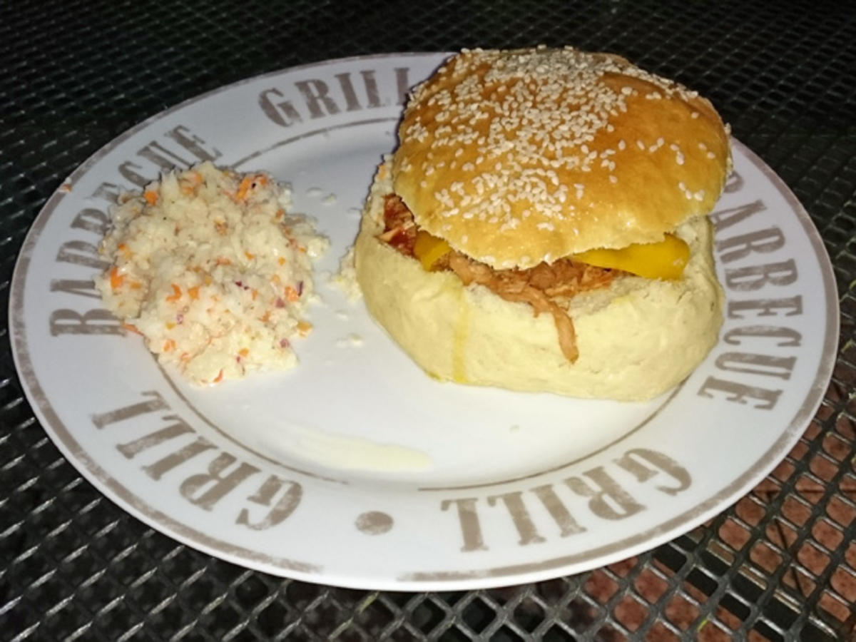 Pulled Pork Burger Mit Westernbeans Rezept Kochbar De