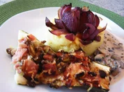 Zucchini mit Champignonfüllung - Rezept - Bild Nr. 1146