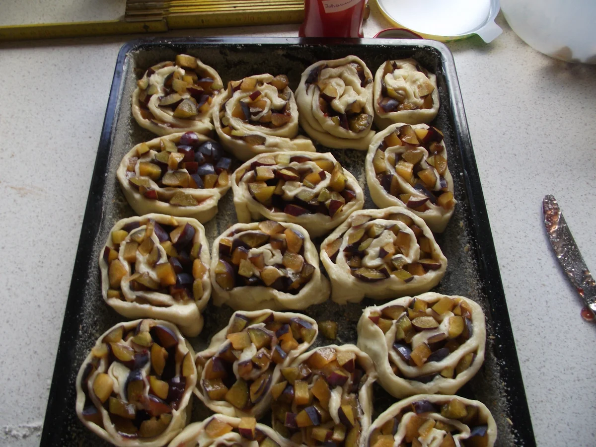 Rezept: Leos gerollter Pflaumenkuchen Bild Nr. 1189 Leos gerollter Pflaumenkuchen - Rezept - Bild Nr. 1189