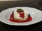 Lime Cheesecake auf einem Himbeerspiegel - Rezept - Bild Nr. 1217