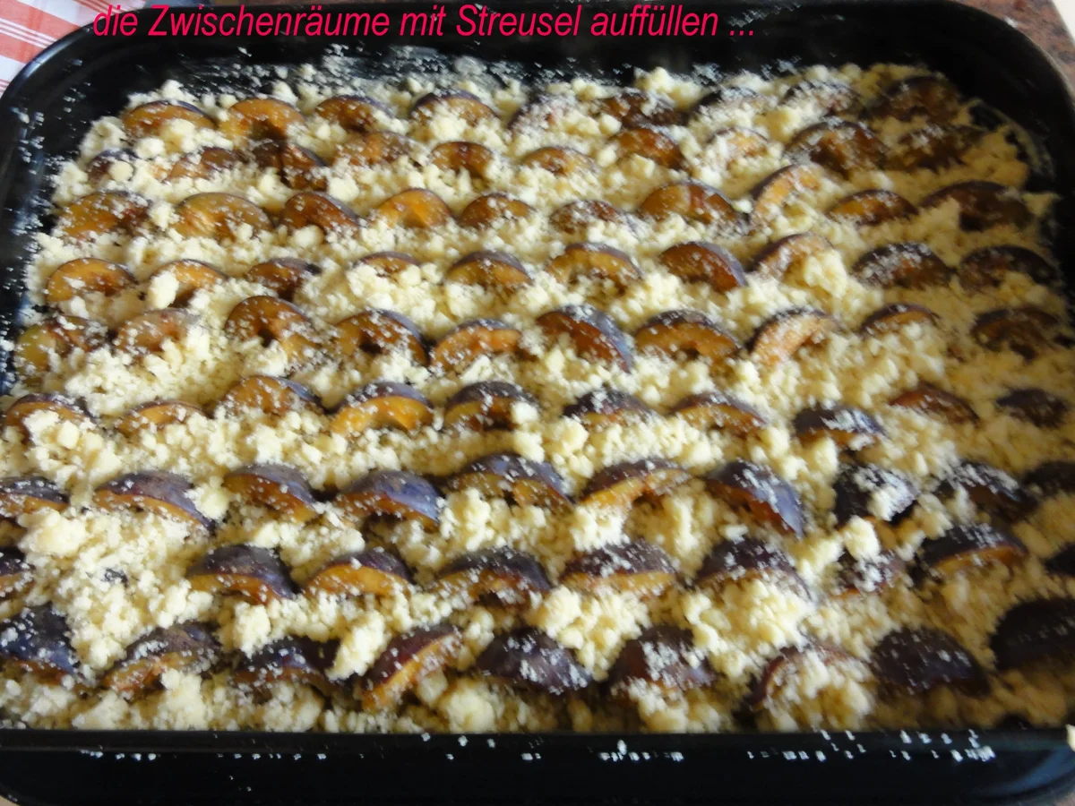 Mürbeteig:   ZWETSCHGEN CRUMBLE - Rezept - Bild Nr. 1400