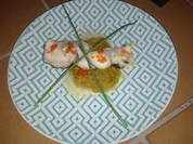 Mango-Avocado-Tatar mit Tempura Garnelen und Mircosalat - Rezept - Bild Nr. 1344