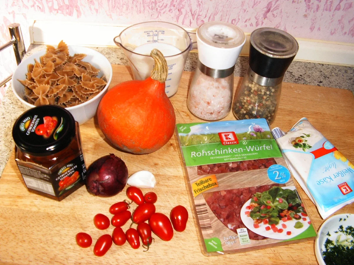 Rezept: Kürbis-Nudel-Auflauf Bild Nr. 1377 Kürbis-Nudel-Auflauf - Rezept - Bild Nr. 1377