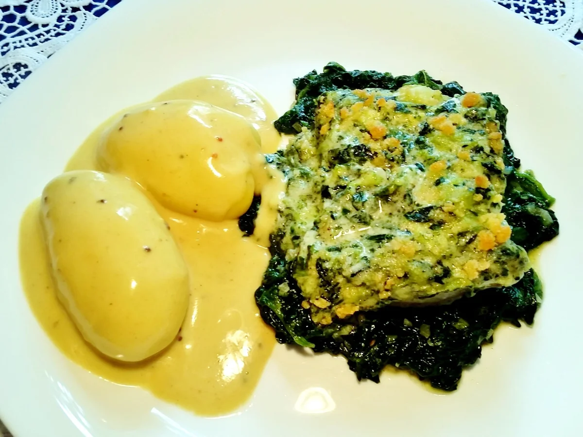 Broccoli-Schlemmerfilet vom Seelachs mit Blattspinat, - Rezept - Bild Nr. 1388