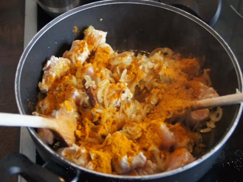 Putenbrustfiletcurry mit Gewürzreis - Rezept - Bild Nr. 1427