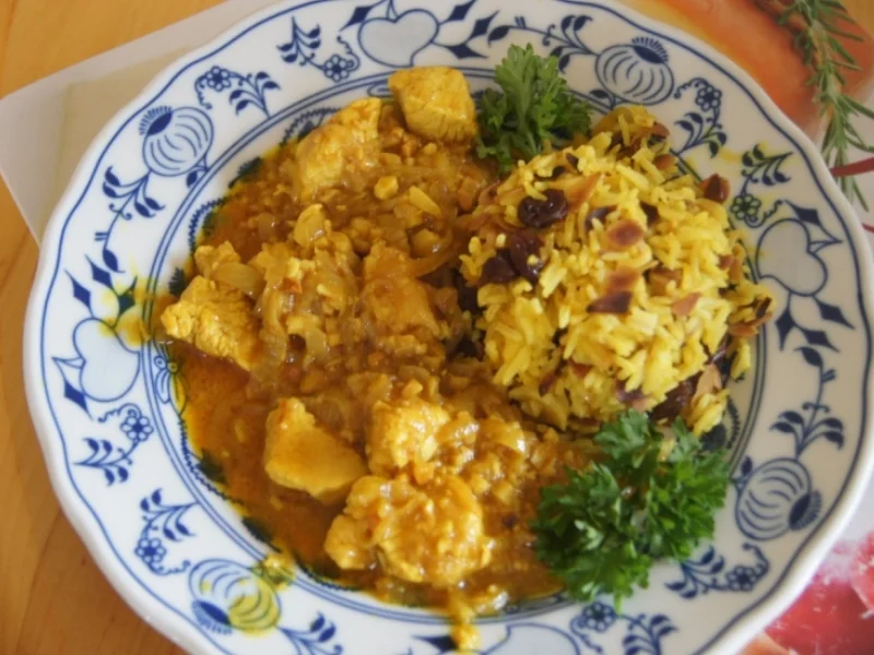 Putenbrustfiletcurry mit Gewürzreis - Rezept - Bild Nr. 1431