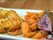 Lammfilet, Gewürzmöhren, Fächerkartoffeln - Rezept - Bild Nr. 1417