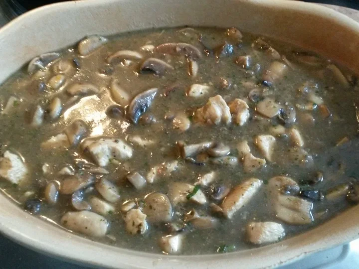 Puten - Champignon - Auflauf mit Kartoffeldecke - Rezept - Bild Nr. 1424