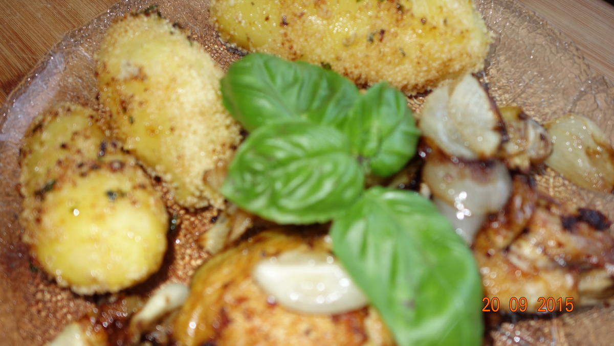   Beilage: Kartoffeln mit Cous cous-Kruste und Basilikum - Rezept - Bild Nr. 1426