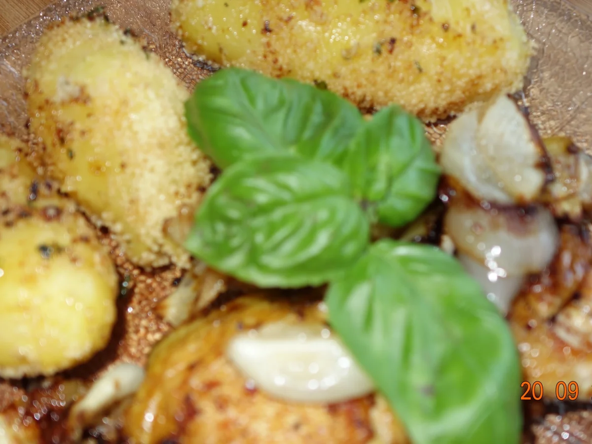   Beilage: Kartoffeln mit Cous cous-Kruste und Basilikum - Rezept - Bild Nr. 1426