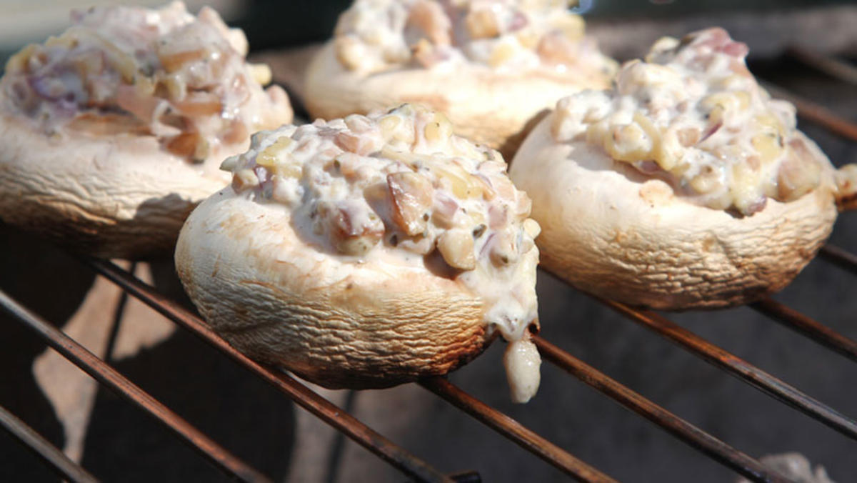 Bilder für Gefüllte LowCarb Champignons - Rezept