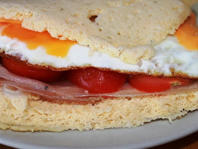 Rezept: LowCarb Sandwich Brötchen (Bun) Bild Nr. 1430 LowCarb Sandwich Brötchen (Bun) - Rezept - Bild Nr. 1430