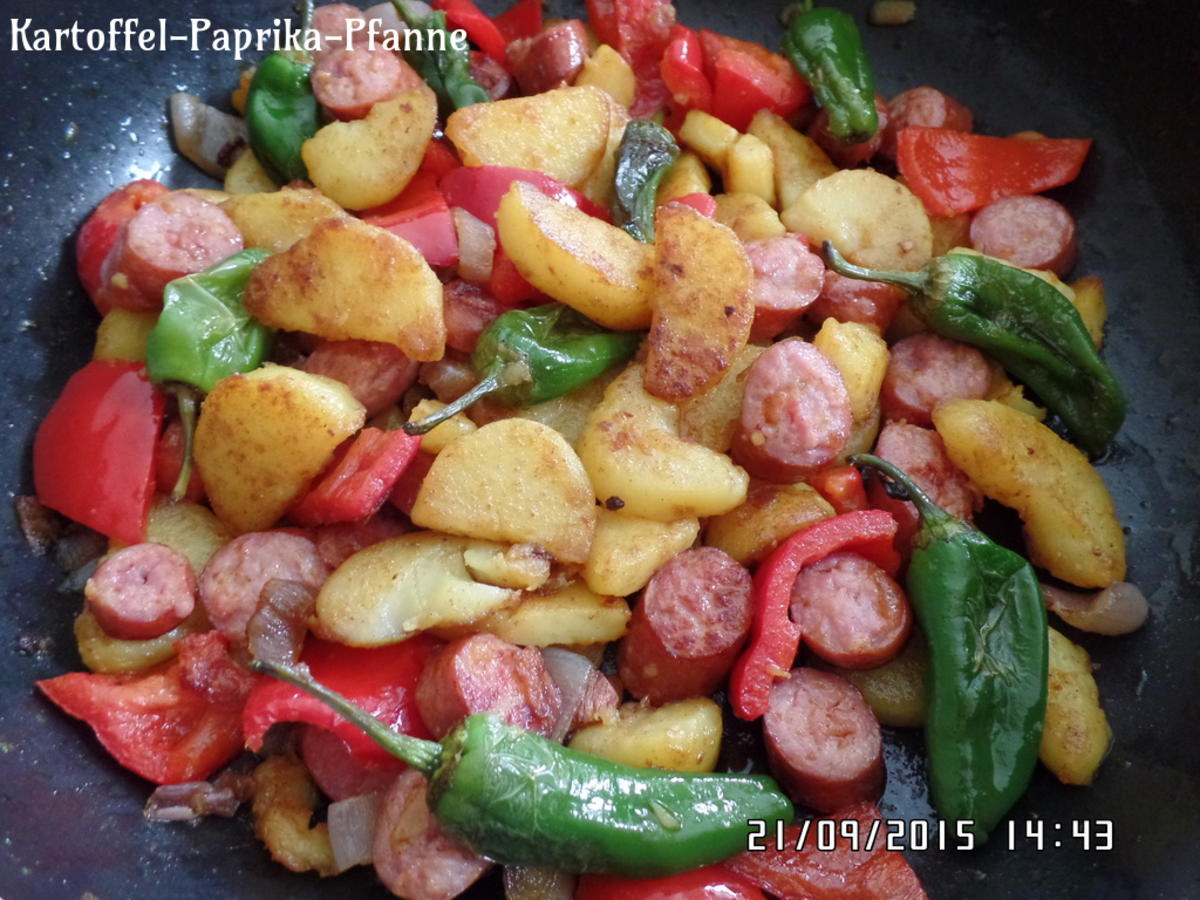 Kartoffel-Paprika-Pfanne - Rezept mit Bild - kochbar.de