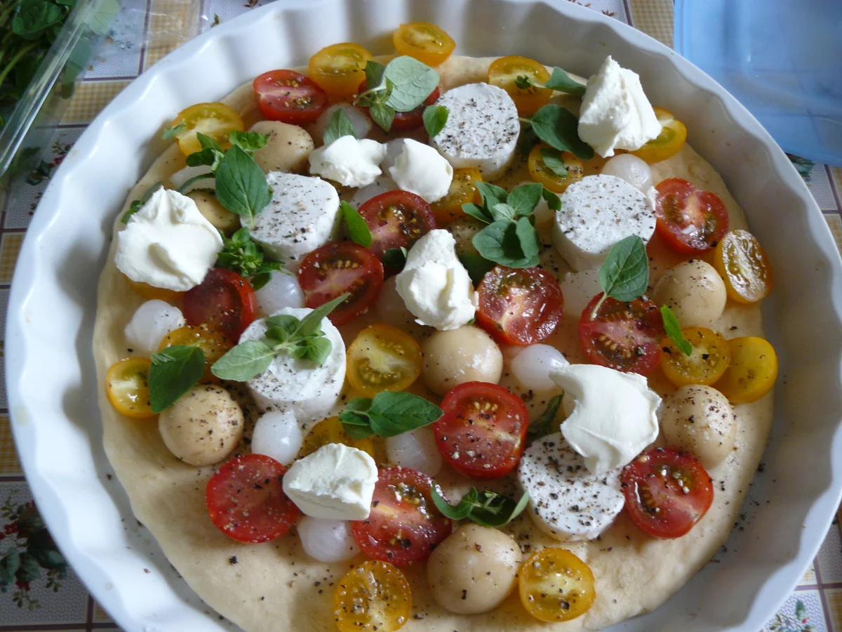 Pizza Stora Rör mit Ziegenfrischkäse - Rezept - Bild Nr. 1433