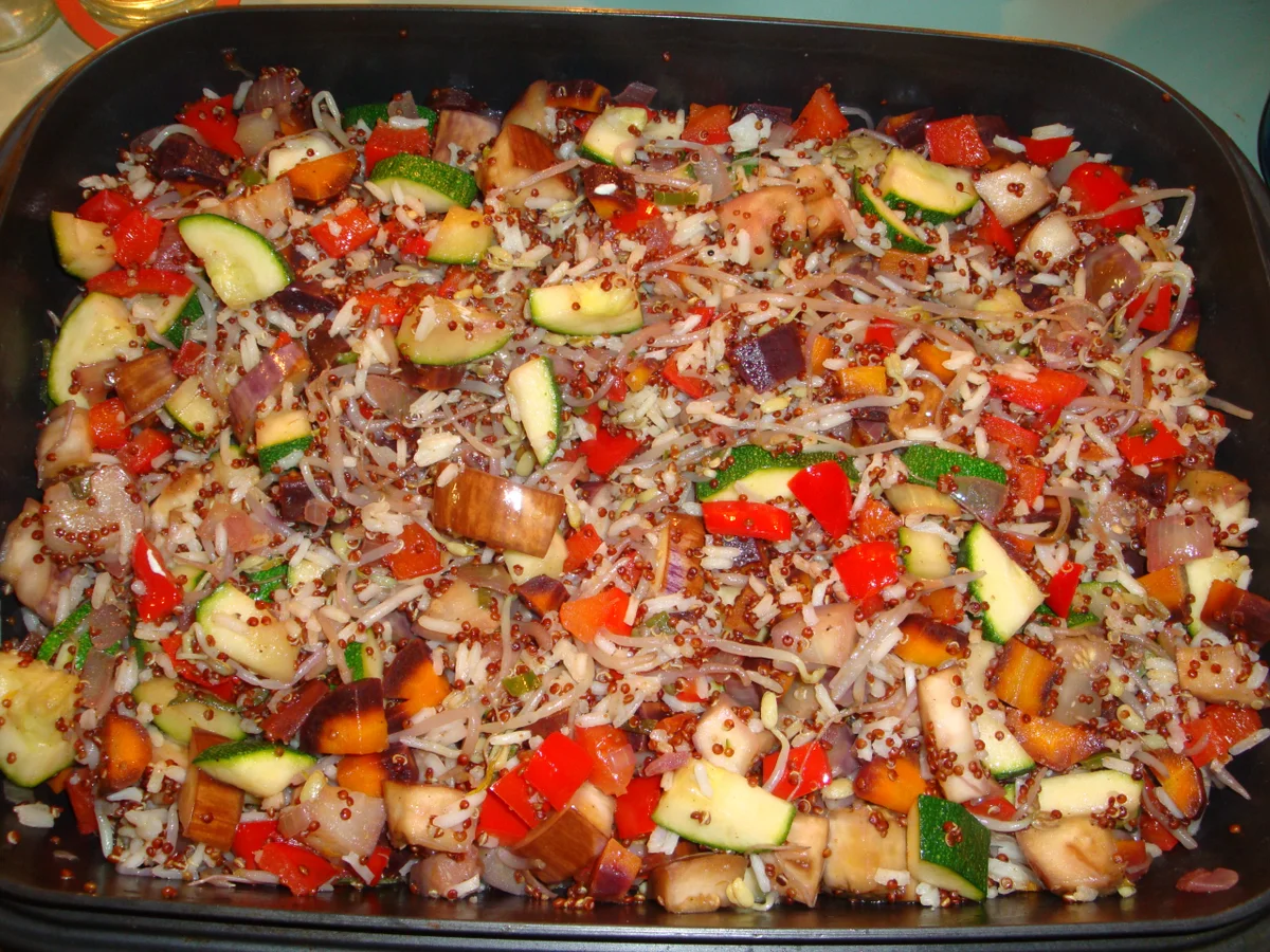 Gemüsefritata mit rotem Quinoa - Rezept - Bild Nr. 1547