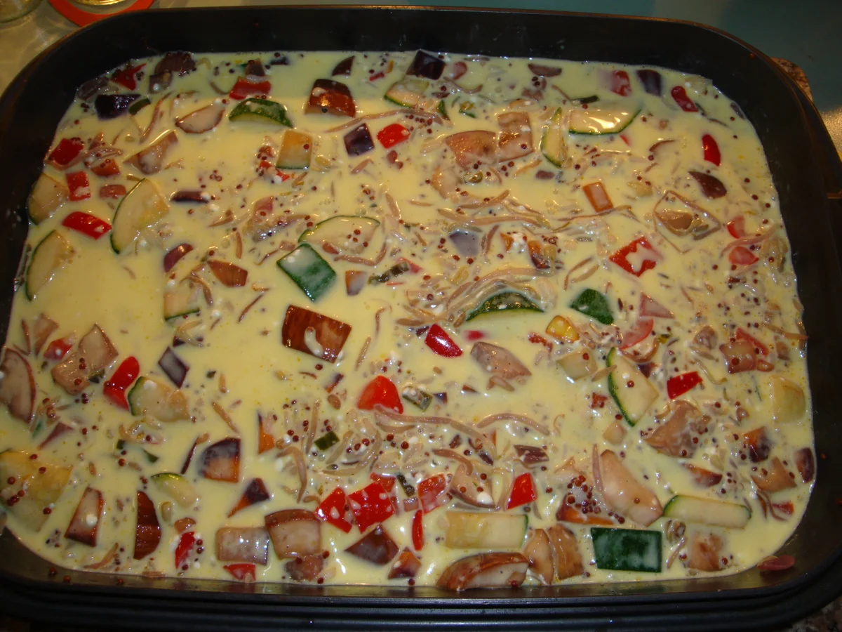 Gemüsefritata mit rotem Quinoa - Rezept - Bild Nr. 1548