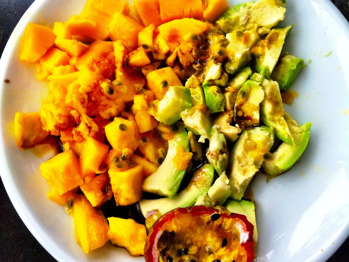 Avocado-Mango-Salat mit Buchweizenkeimen - von Vegaliferocks.de - Rezept - Bild Nr. 1454