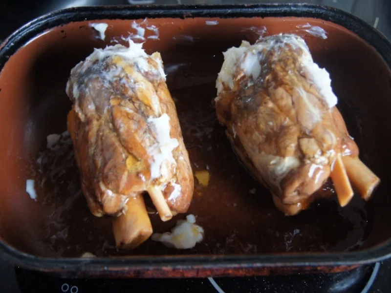 Rezept: Grillhaxe mit Schwarte und Gourmet-Rotkohl Bild Nr. 1481 Grillhaxe mit Schwarte und Gourmet-Rotkohl - Rezept - Bild Nr. 1481