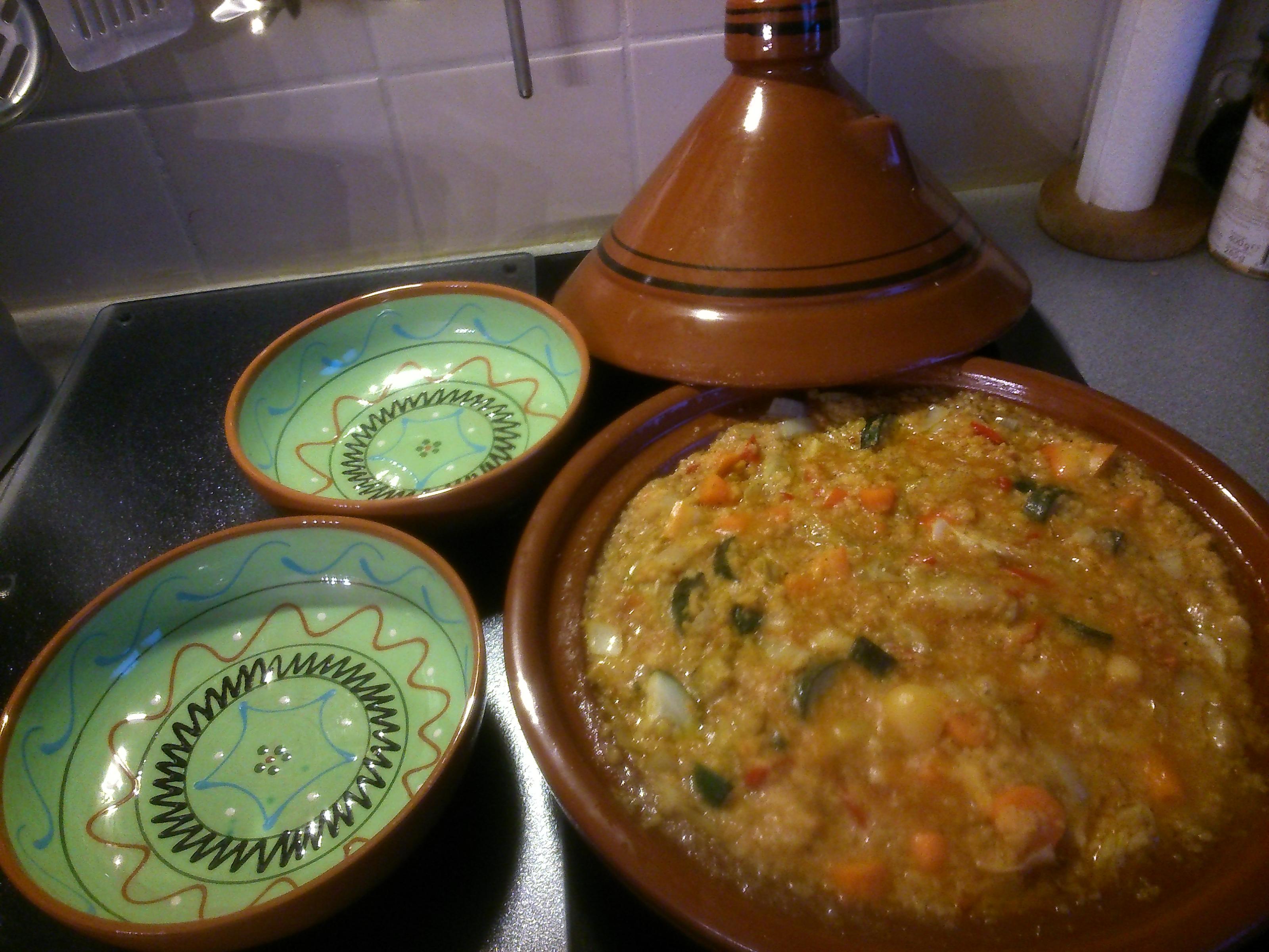 Gemüse-Tajine mit Couscous und Linsen - Rezept von sTinsche