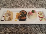 Rezept: Gebeizter Bachsaibling, Meerrettich-Panna-Cotta, Steinbuttwรผrfel mit Selleriepรผree Bild Nr. 1486 Gebeizter Bachsaibling, Meerrettich-Panna-Cotta, Steinbuttwรผrfel mit Selleriepรผree - Rezept - Bild Nr. 1486