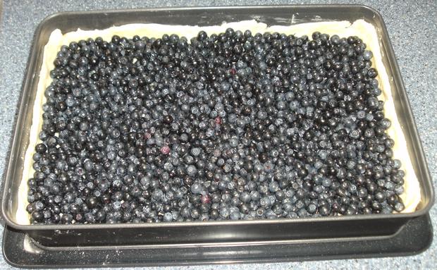 Heidelbeerkuchen mit Boden und Magerquark Rezept mit Heidelbeerkuchen mit Boden und Magerquark Rezept mit