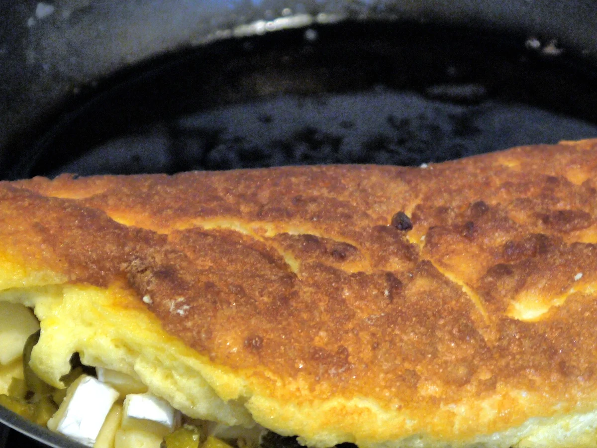 Schaumomelett mit Camembert und Gurken - Rezept - Bild Nr. 1506