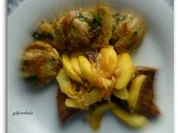 Lauwarmer Semmelknödelsalat mit Kalbsleber und Apfelschalotten - Rezept - Bild Nr. 1484