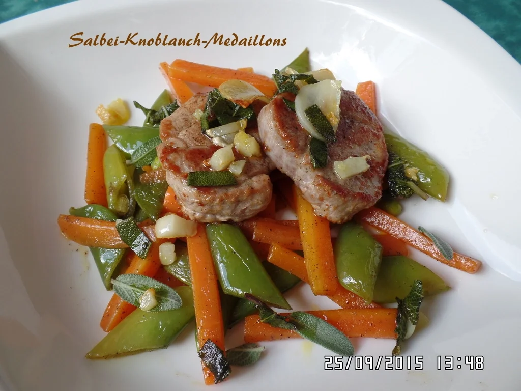 Salbei-Knoblauch-Medaillons - Rezept - Bild Nr. 1487