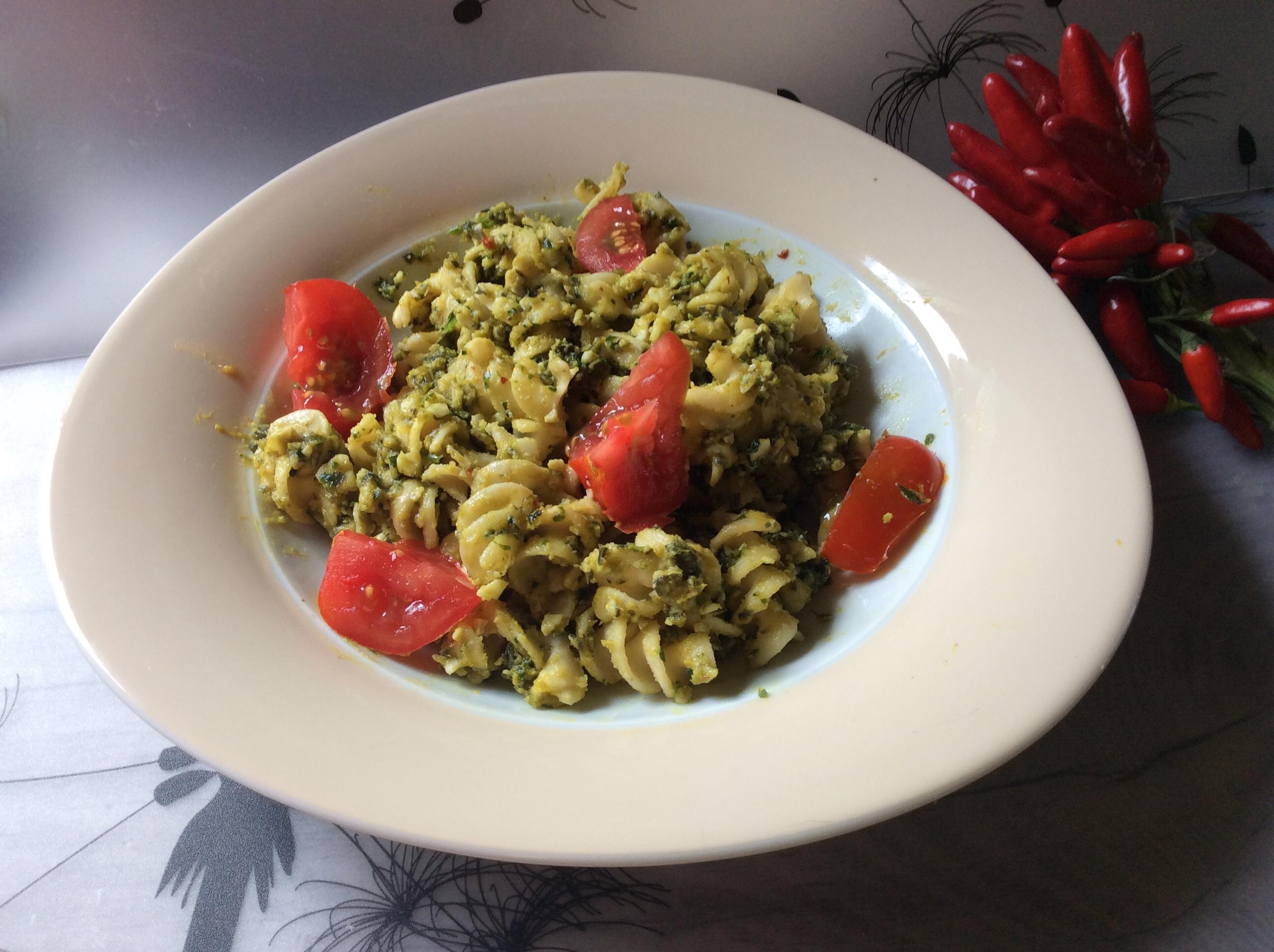 Bilder für Pasta mit Kürbiskernpesto Rezept