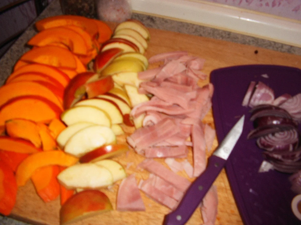 Kürbis-Apfel-Flammkuchen - Rezept - Bild Nr. 1519