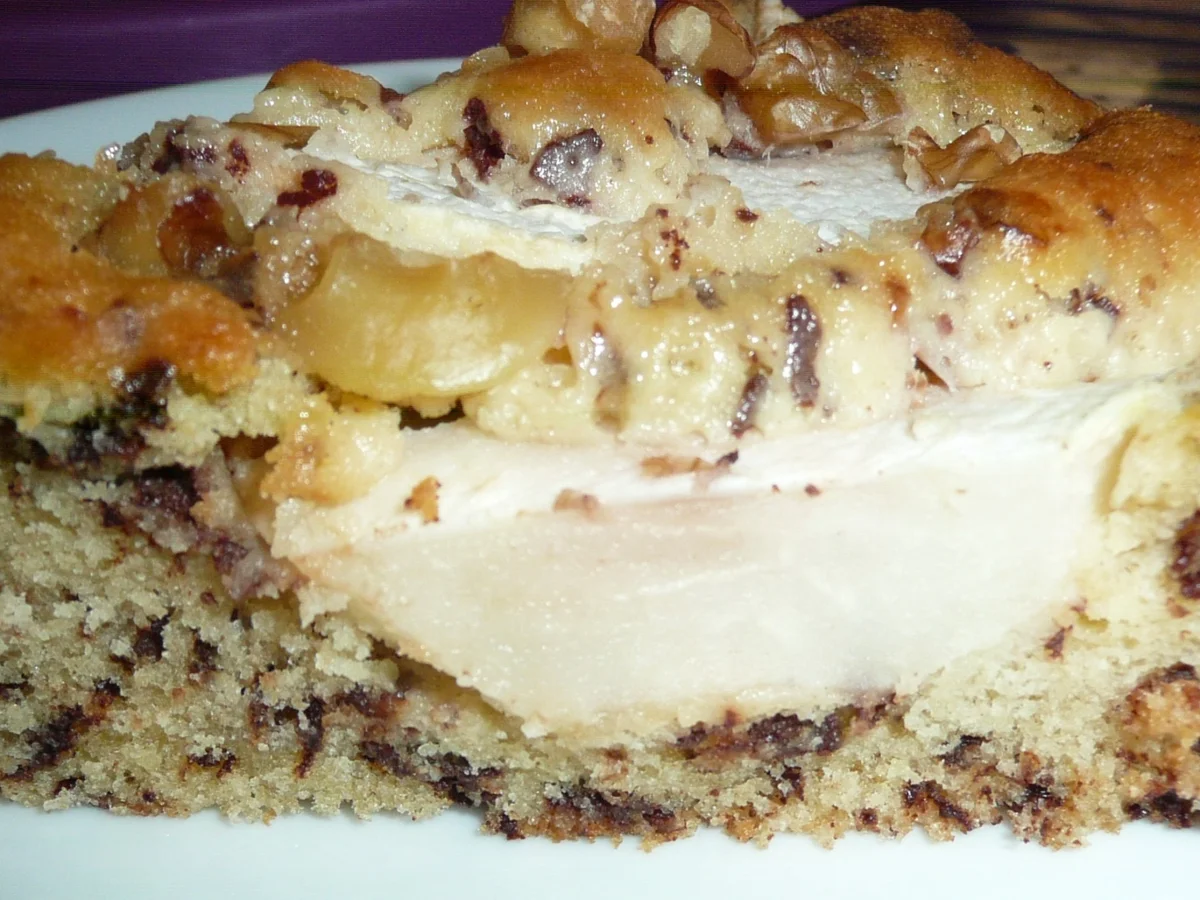 Rezept: Straciatella - Birnen - Tarte Bild Nr. 1527 Straciatella - Birnen - Tarte - Rezept - Bild Nr. 1527