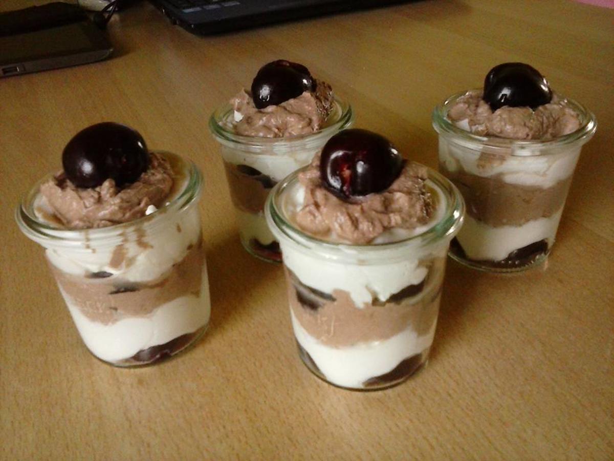 Kirsch-Schichtdesserts - Rezept - Bild Nr. 1525