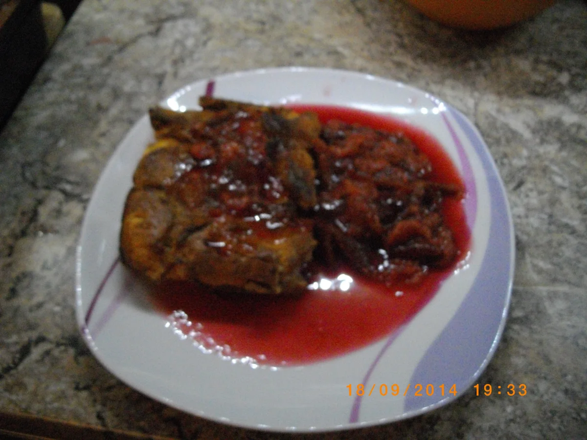 Semmelauflauf mit Zwetschgenkompott - Rezept - Bild Nr. 1530