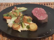 Irisches Ochsenfilet mit Wurzelgemüse, Erdapfel und Rotwein - Rezept - Bild Nr. 1542