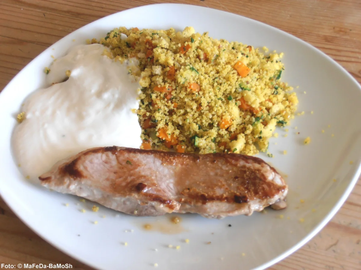Gemüse-Couscous mit Zitronenjoghurt - Rezept - Bild Nr. 1550