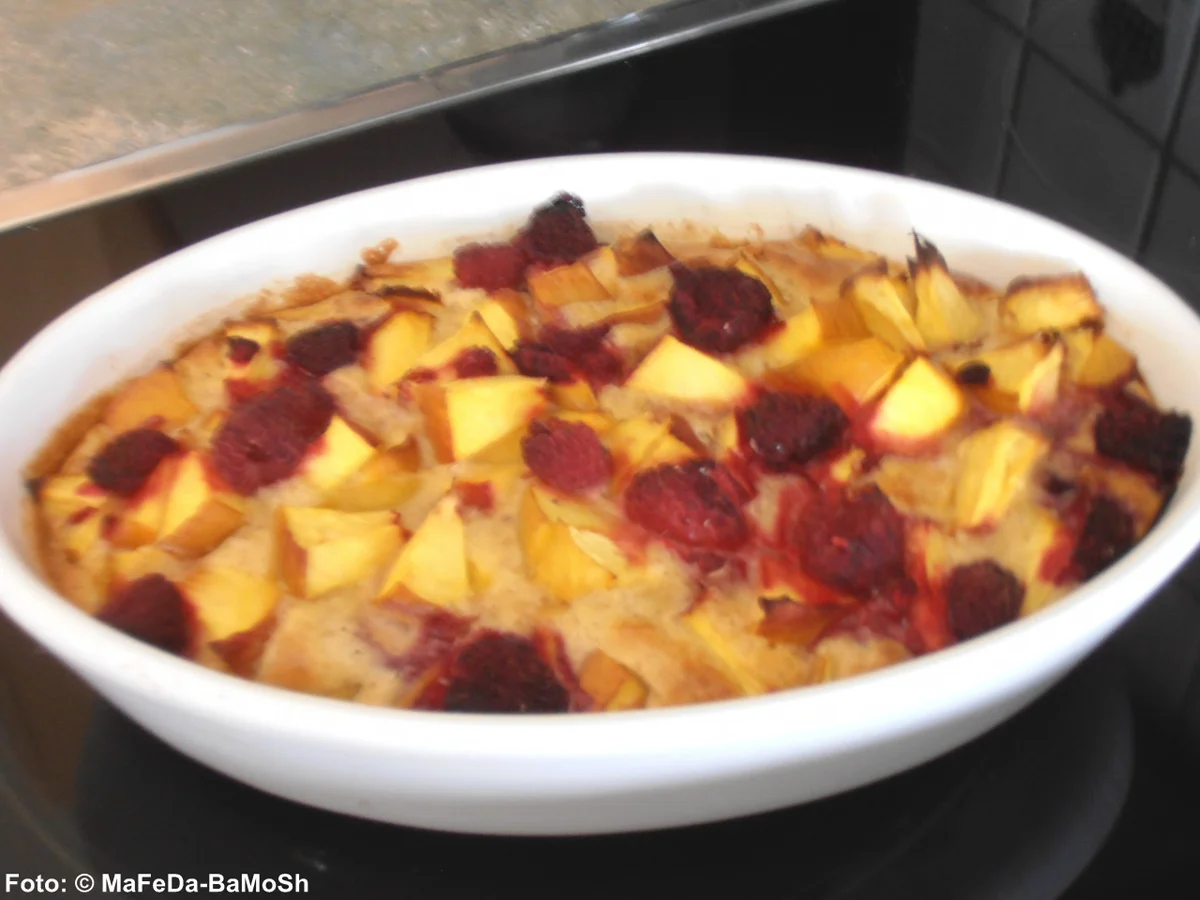 Pfannkuchenauflauf mit Nektarinen - Rezept - Bild Nr. 1550