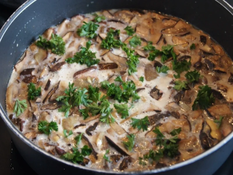 Möhren-Kartoffel-Knödel mit Waldpilzragout - Rezept - Bild Nr. 1561