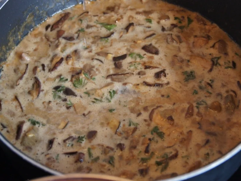 Möhren-Kartoffel-Knödel mit Waldpilzragout - Rezept - Bild Nr. 1562