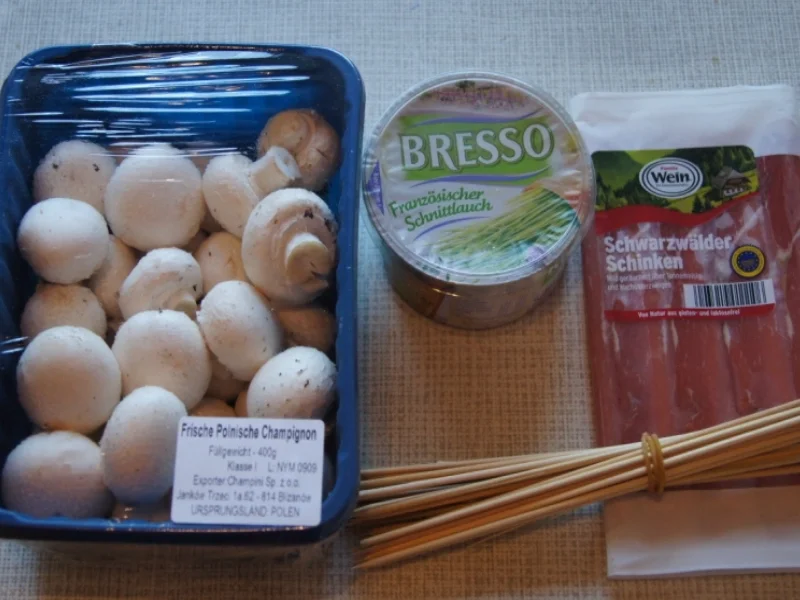Rezept: Champignonspieße Bild Nr. 1591 Champignonspieße - Rezept - Bild Nr. 1591