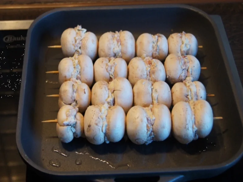 Rezept: Champignonspieße Bild Nr. 1598 Champignonspieße - Rezept - Bild Nr. 1598