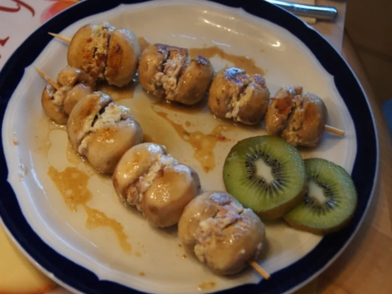 Rezept: Champignonspieße Bild Nr. 1600 Champignonspieße - Rezept - Bild Nr. 1600