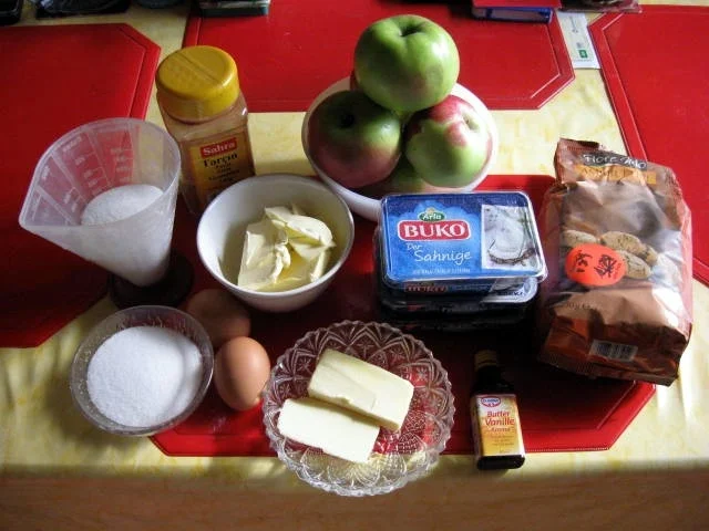 Käsekuchen mit Apfel und Karamell - Rezept - Bild Nr. 1608